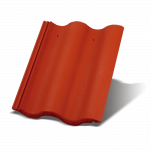 Betonová střešní taška Synus - barva: Červená