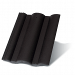 Betonová střešní taška Danubia - barva: Černá