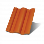Betonová střešní taška Danubia - barva: Cihlově červená