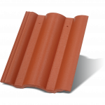 Betonová střešní taška Danubia - barva: Korall