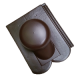 Kanalizační větrák komplet mocca řady Rundo